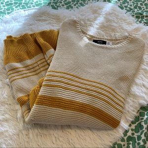 Oversized Yellow striped BDG sweater